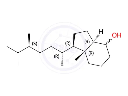 Chemical structure of (1R,3aR,7aR)-1-((2R,5S)-5,6-diMethylheptan-2-yl)-7a-Methyloctahydro-1H-inden-4-ol
