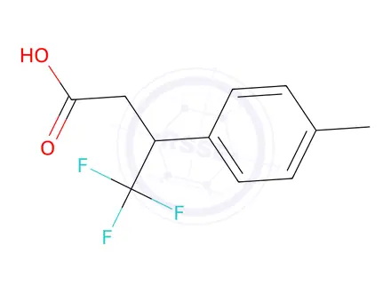 Chemical structure of 4,4,4-Trifluoro-3-(p-tolyl)butanoic acid