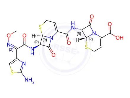 Chemical structure of Ceftizoxime TSM2 Impurity