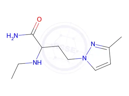 Chemical structure of 2-(Ethylamino)-4-(3-methyl-1h-pyrazol-1-yl)butanamide