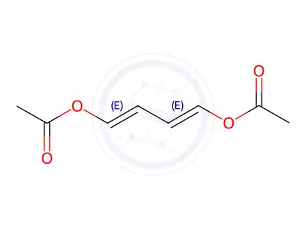 Chemical structure of (1E,3E)-1,4-Diacetoxy-1,3-butadiene