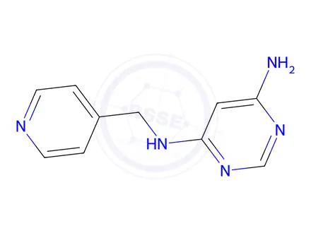 Chemical structure of n4-(pyridin-4-ylmethyl)pyrimidine-4,6-diamine