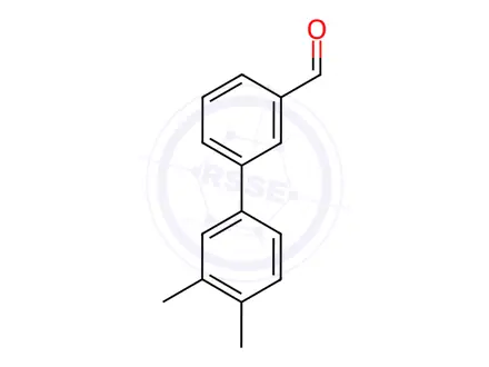 Chemical structure of 3',4'-DIMETHYL-BIPHENYL-3-CARBALDEHYDE