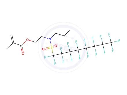 Chemical structure of 2-[[(heptadecafluorooctyl)sulphonyl]propylamino]ethyl methacrylate
