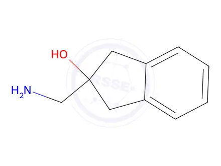 Chemical structure of 2-(aminomethyl)-2,3-dihydro-1H-inden-2-ol
