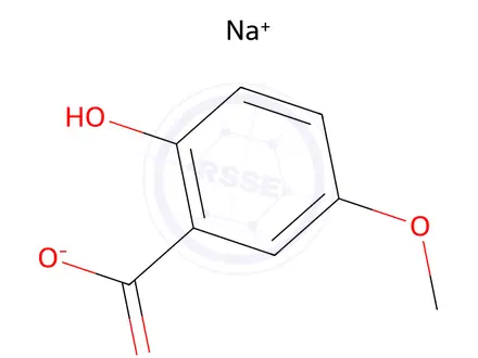 Chemical structure of 5-Methoxysalicylic acid sodium