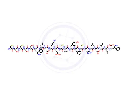 Chemical structure of Endothelin-2 (human, canine)