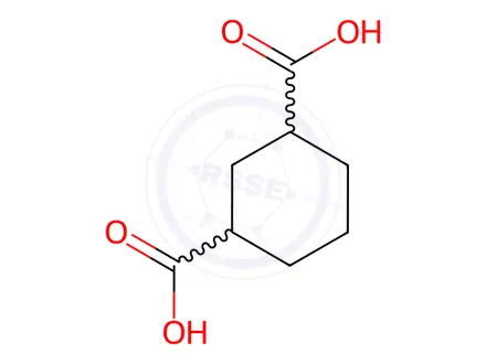 Chemical structure of (1S,3S)-cyclohexane-1,3-dicarboxylic acid