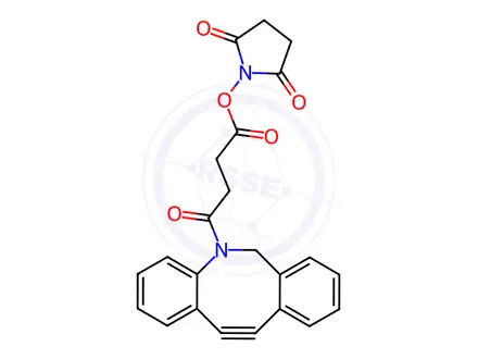 Chemical structure of DBCO-NHS Ester