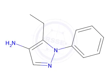 Chemical structure of 5-ethyl-1-phenyl-1H-pyrazol-4-amine