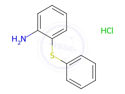 Chemical structure of 2-(phenylthio)aniline hydrochloride