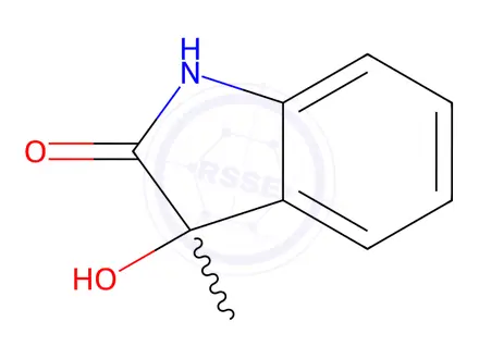 Chemical structure of 3-hydroxy-3-methyl-2,3-dihydro-1H-indol-2-one