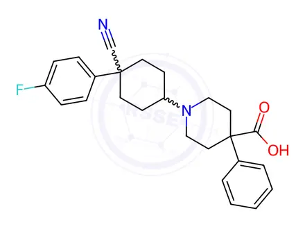 Chemical structure of Levocabastine Impurity 4(Levocabastine EP Impurity D)