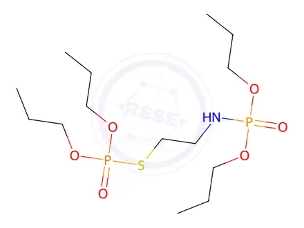 Chemical structure of Phosphorothioic acid S-[2-(dipropoxyphosphinylamino)ethyl]O,O-dipropyl ester