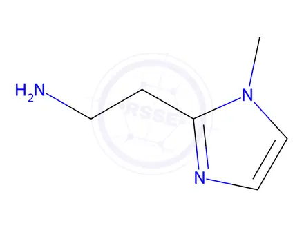 Chemical structure of 2-(1-methyl-1H-imidazol-2-yl)ethanamine