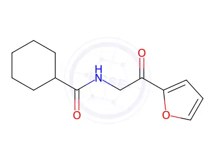 Chemical structure of N-(2-(Furan-2-yl)-2-oxoethyl)cyclohexanecarboxamide