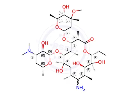 Chemical structure of erythromyclamine