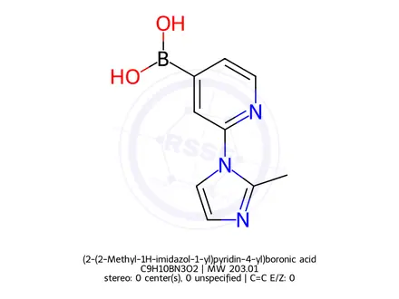 Chemical structure of (2-(2-Methyl-1H-imidazol-1-yl)pyridin-4-yl)boronic acid