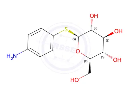 Chemical structure of 4-Aminophenyl β-D-Glucopyranoside