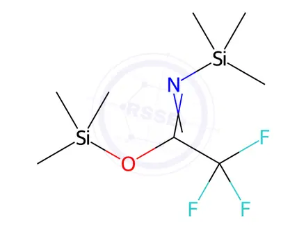 Chemical structure of N,O-bis(trimethylsilyl)trifluoroacetamide