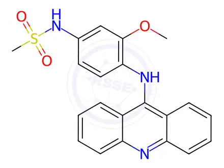 Chemical structure of Amsacrine