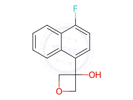Chemical structure of 3-(4-fluoronaphthalen-1-yl)oxetan-3-ol
