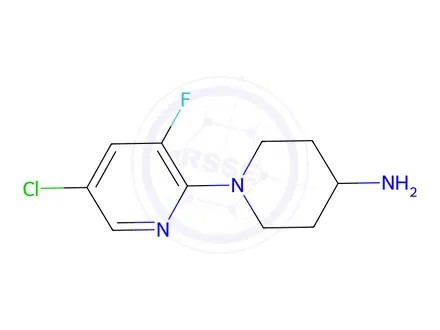 Chemical structure of 1-(5-Chloro-3-fluoropyridin-2-yl)piperidin-4-amine