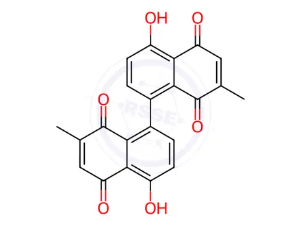 Chemical structure of 8,8'-biplumbagin