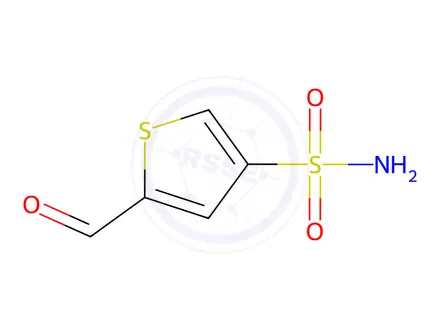 Chemical structure of 5-formylthiophene-3-sulfonamide