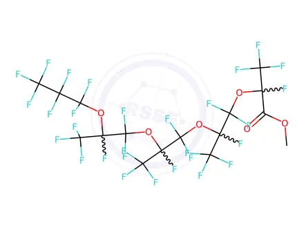 Chemical structure of Methyl Perfluoro-2,5,8,11-tetramethyl-3,6,9,12-tetraoxapentadecanoate