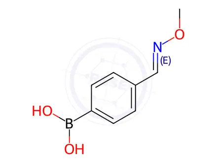 Chemical structure of (4-((Methoxyimino)methyl)phenyl)boronic acid