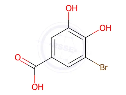 Chemical structure of 3-Bromo-4,5-dihydroxybenzoic acid