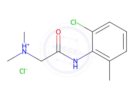 Chemical structure of Acetamide, N-(2-chloro-6-methylphenyl)-2-(dimethylamino)-, hydrochloride (1:1)