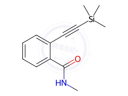 Chemical structure of N-methyl-2-[(trimethylsilyl)ethynyl]benzamide