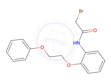 Chemical structure of 2-Bromo-N-[2-(2-phenoxyethoxy)phenyl]acetamide