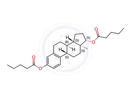 Chemical structure of Estradiol 3,17-Divalerate