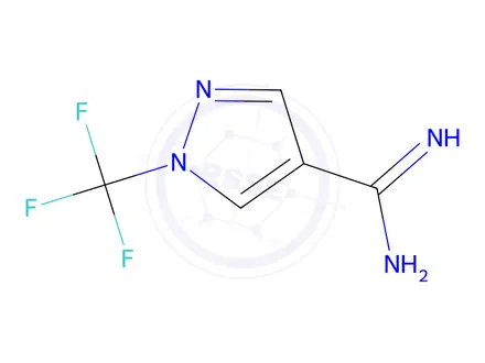 Chemical structure of 1-(Trifluoromethyl)-1H-pyrazole-4-carboximidamide