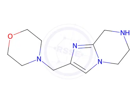 Chemical structure of 4-((5,6,7,8-Tetrahydroimidazo[1,2-A]Pyrazin-2-Yl)Methyl)Morpholine