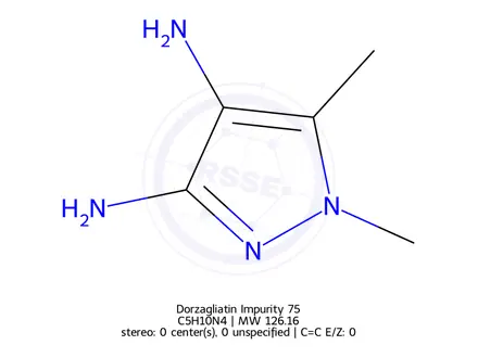 Chemical structure of 1,5-Dimethyl-1H-pyrazole-3,4-diamine dihydrochloride