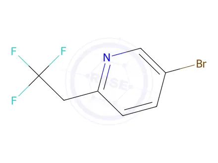 Chemical structure of 5-bromo-2-(2,2,2-trifluoroethyl)pyridine