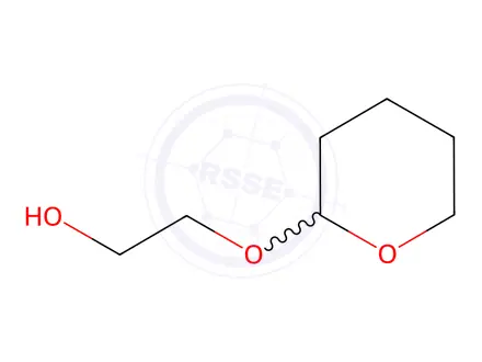 Chemical structure of 2-((Tetrahydro-2H-pyran-2-yl)oxy)ethan-1-ol