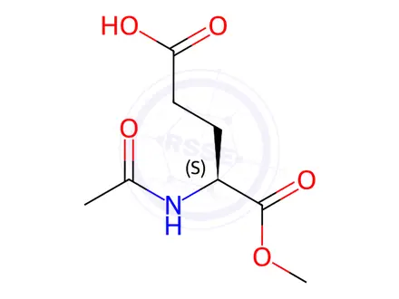 Chemical structure of Ac-Glu-OMe