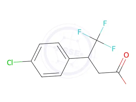 Chemical structure of 3-(4-Chlorophenyl)-4,4,4-trifluorobutanoic acid