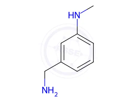 Chemical structure of 3-(Methylamino)benzylamine