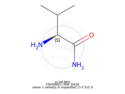 Chemical structure of DL-Valinamide