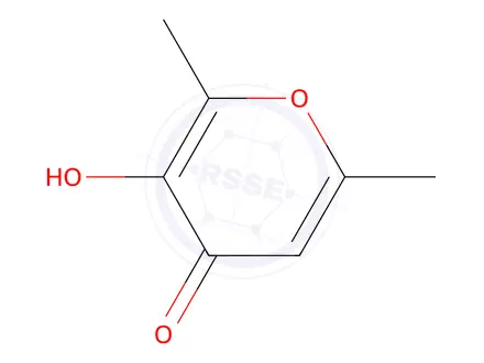 Chemical structure of 2,6-Dimethyl-5-hydroxy-4H-pyran-4-one