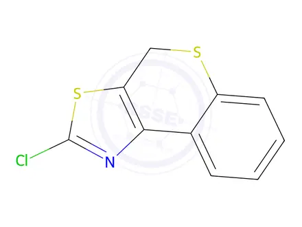 Chemical structure of 2-Chloro-4H-[1]benzothiopyrano[4,3-d]thiazole