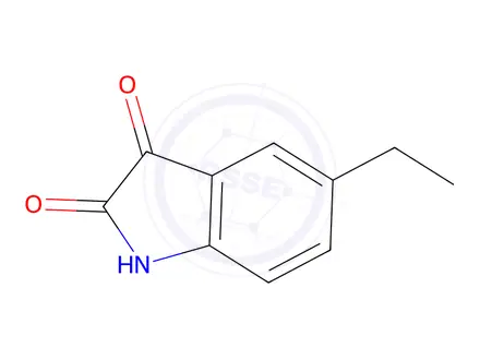 Chemical structure of 5-ethyl-1H-indole-2,3-dione