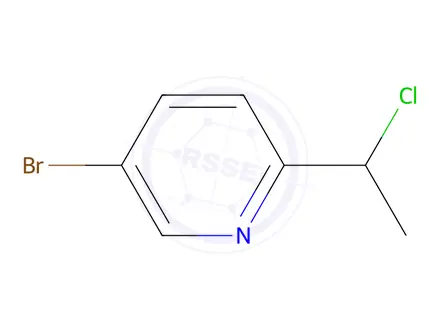Chemical structure of 5-Bromo-2-(1-chloroethyl)pyridine