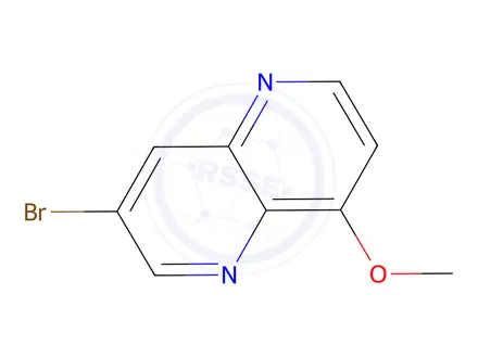 Chemical structure of 3-Bromo-8-methoxy-[1,5]naphthyridine-